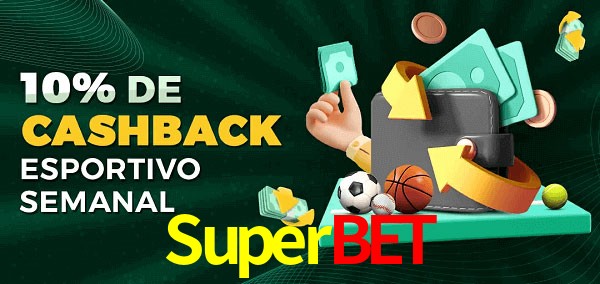 10% de bônus de cashback na Superbet